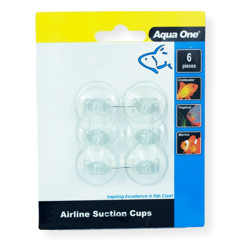 Aqua One Air Line Suction Cups 6pack
