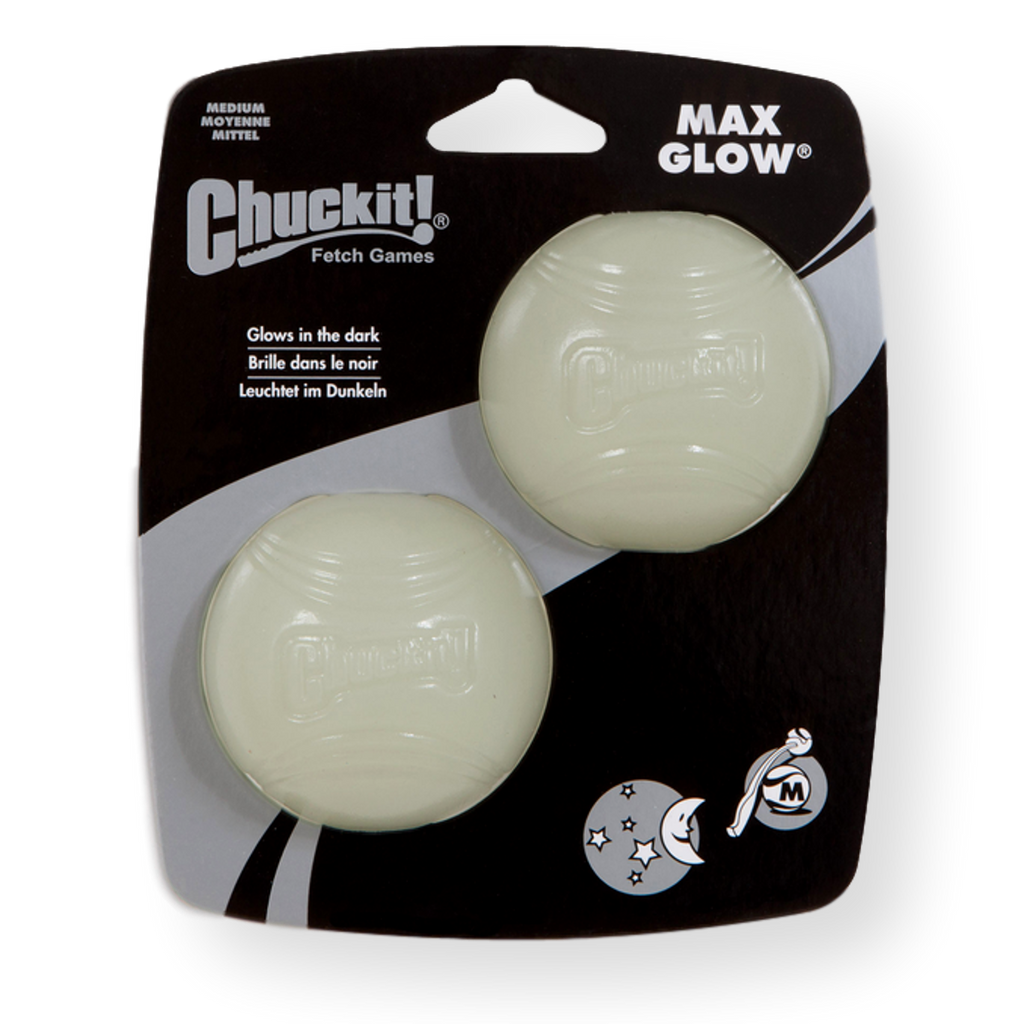 Chuckit! Max Glow Ball Medium 2 Pack 