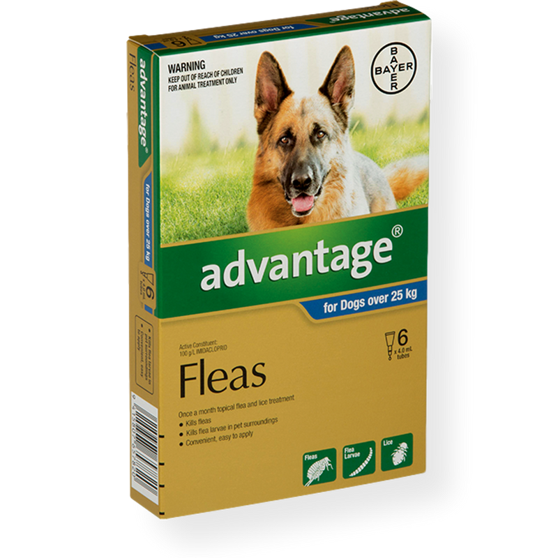 Advantage Spot On Dog Flea Treatment X Large 6 Pack Pet Connect NZ