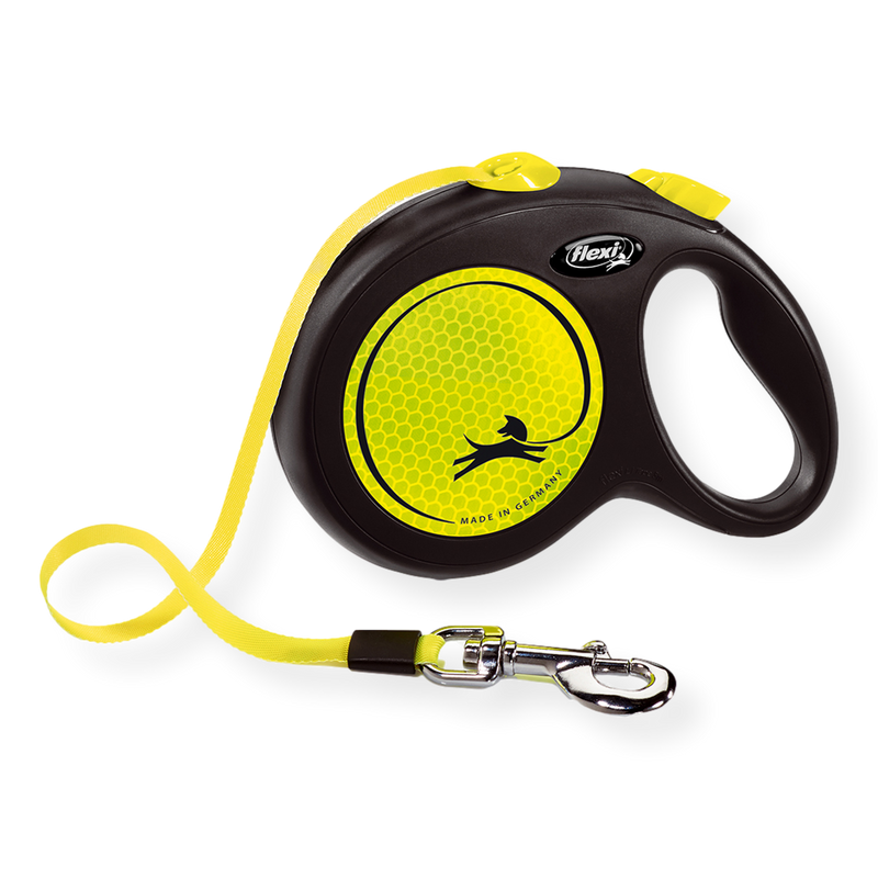 Flexi Neon Retractable Tape Dog Lead