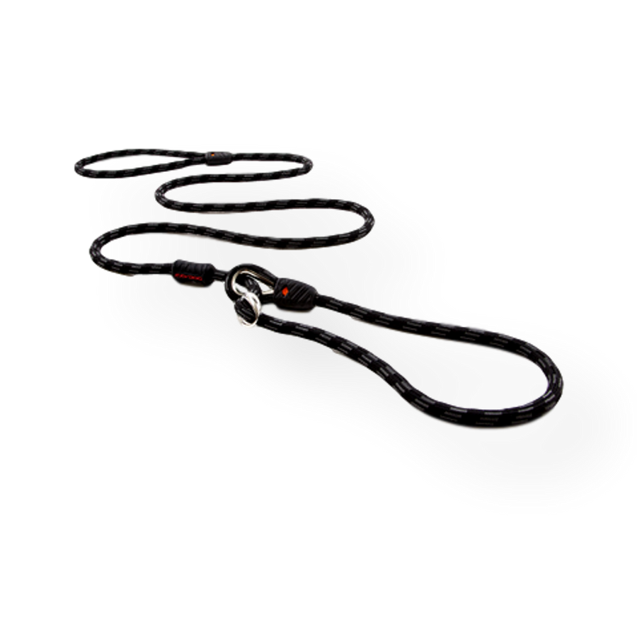 EzyDog Luca Slip Dog Lead Black Regular 170cm Pet Connect NZ