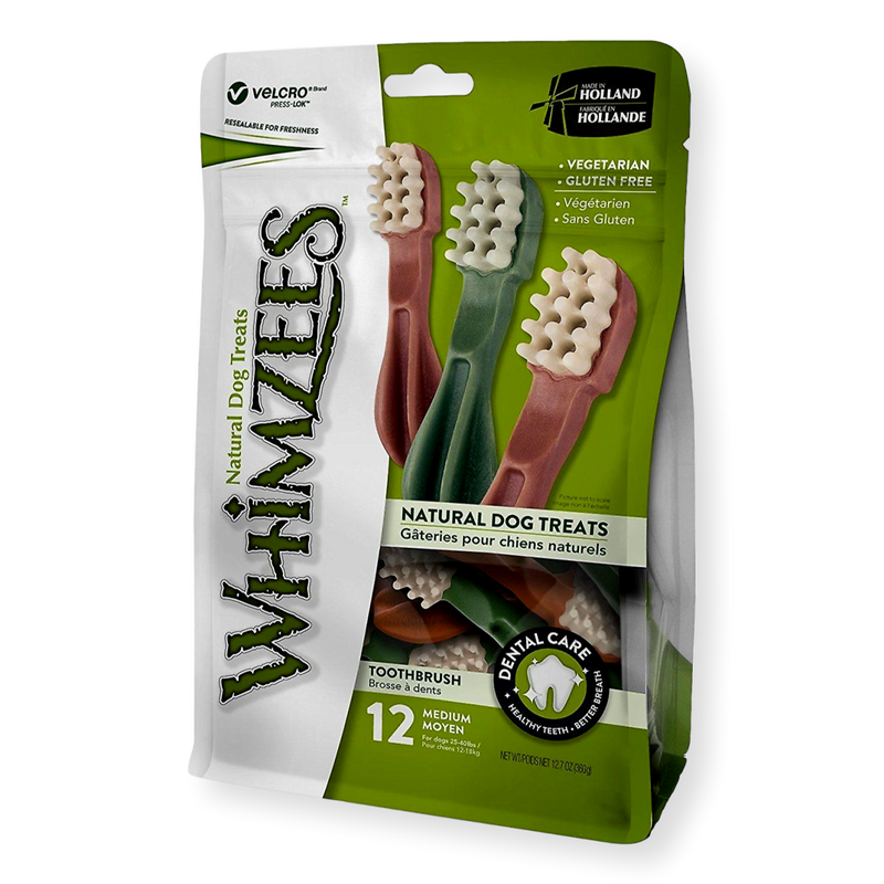 Whimzees Toothbrush Dog Treats Medium