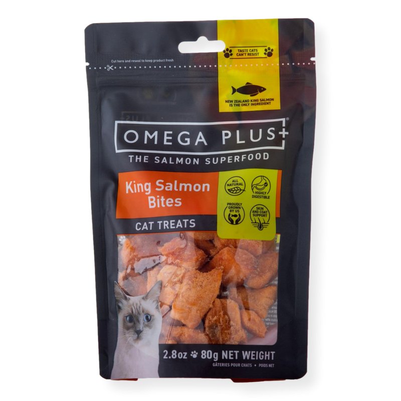 Omega Plus Cat Treats King Salmon Bites 80g