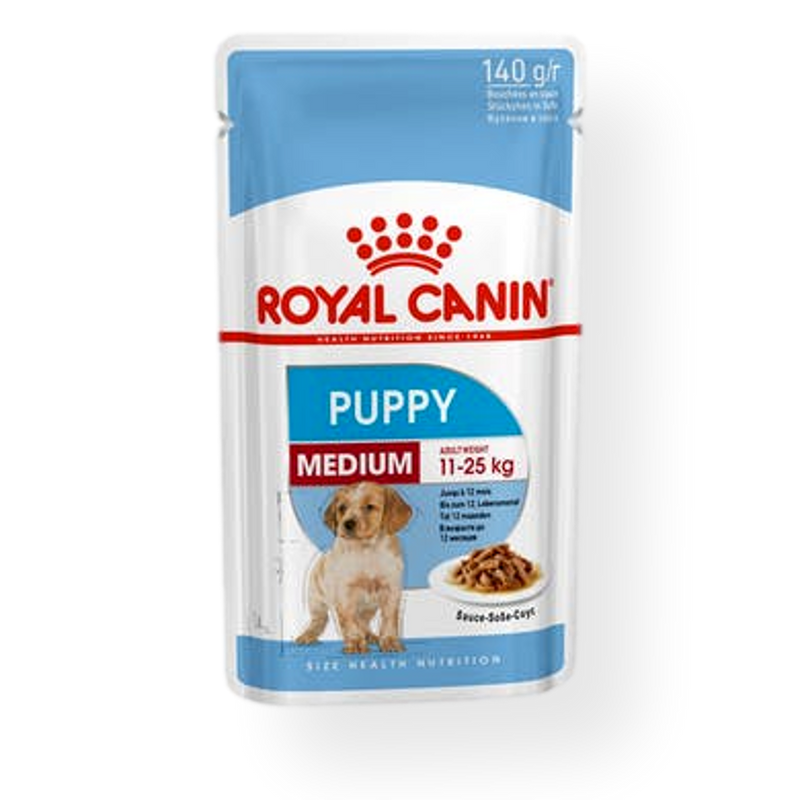 Royal Canin Medium Puppy Wet Pouches 140g Single