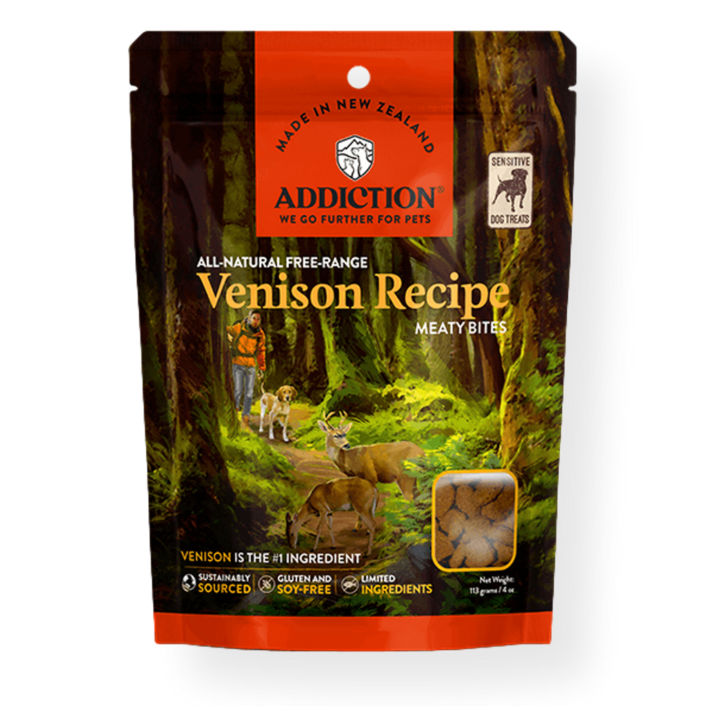 Addiction Venison Meaty Bites Dog Treats