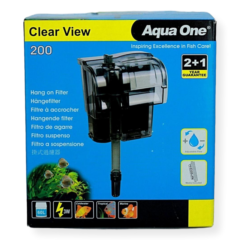 Aqua One H200 Clear View Hang On Filter